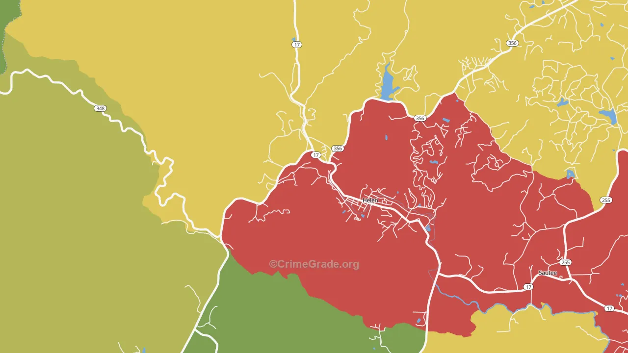 30545, GA Map of Theft Rates