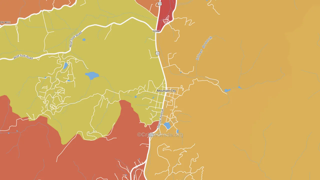 30562, GA Map of Theft Rates