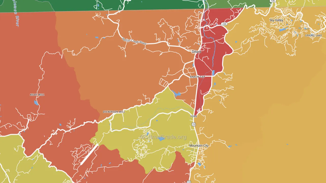 30568, GA Map of Theft Rates
