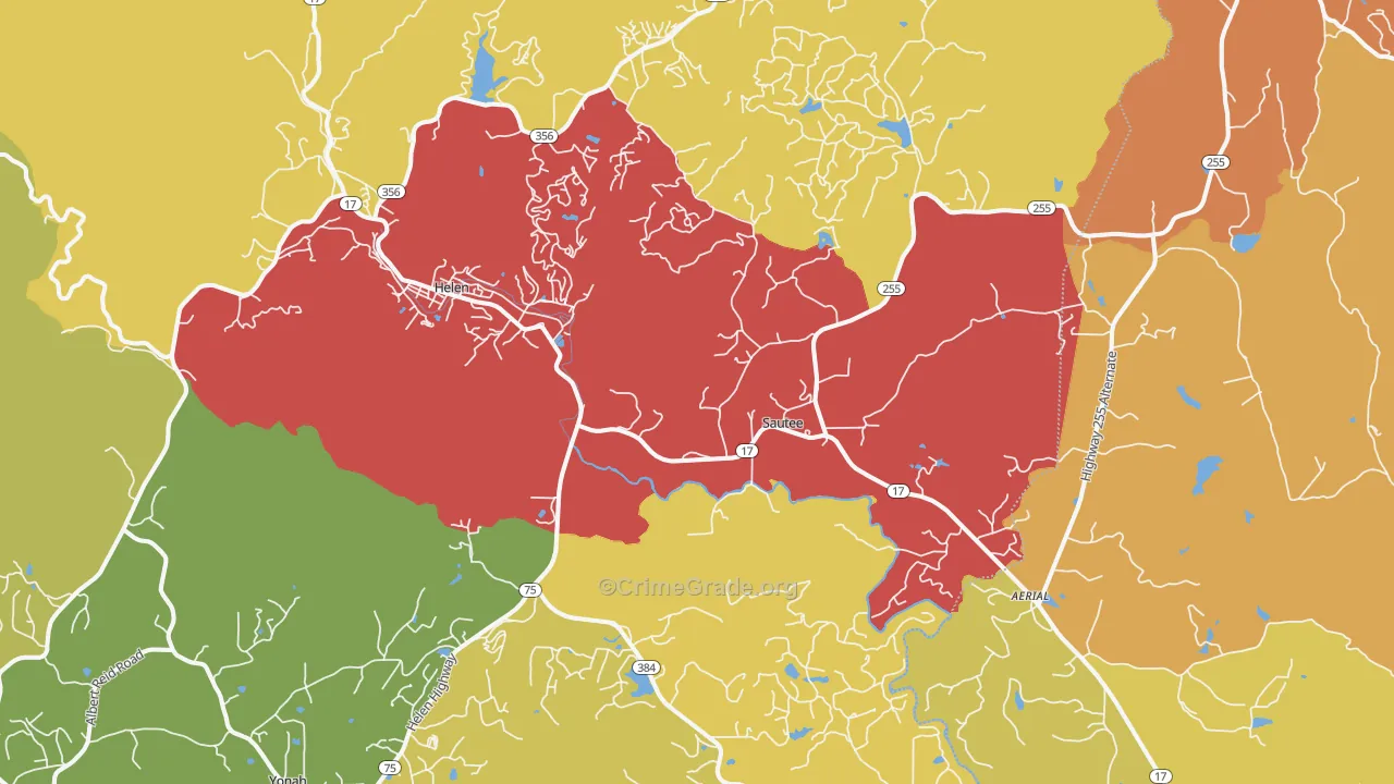 30571, GA Map of Theft Rates