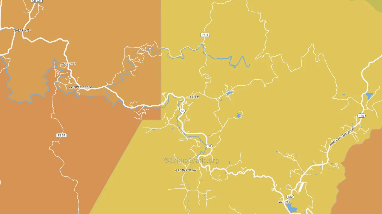 30572, GA Map of Theft Rates