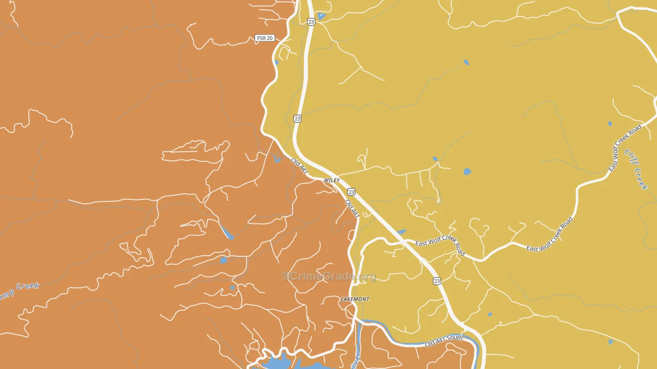 30581, GA Map of Theft Rates