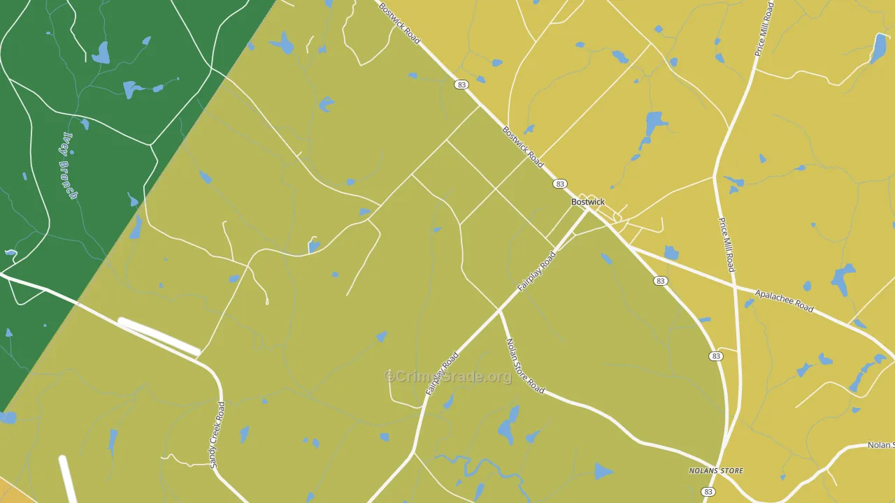 30623, GA Map of Theft Rates