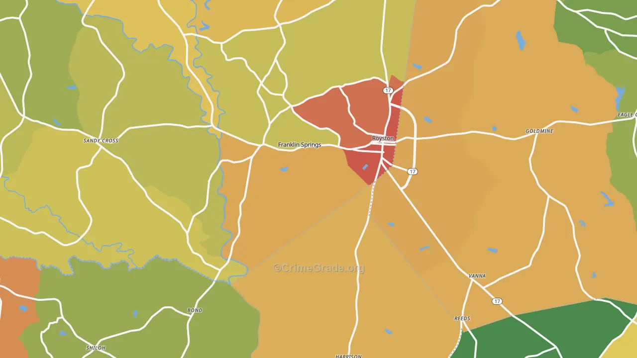 30662, GA Map of Theft Rates