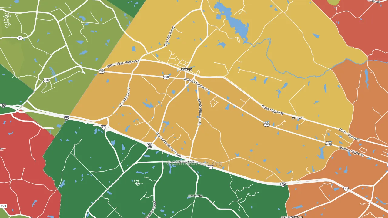 30663, GA Map of Theft Rates