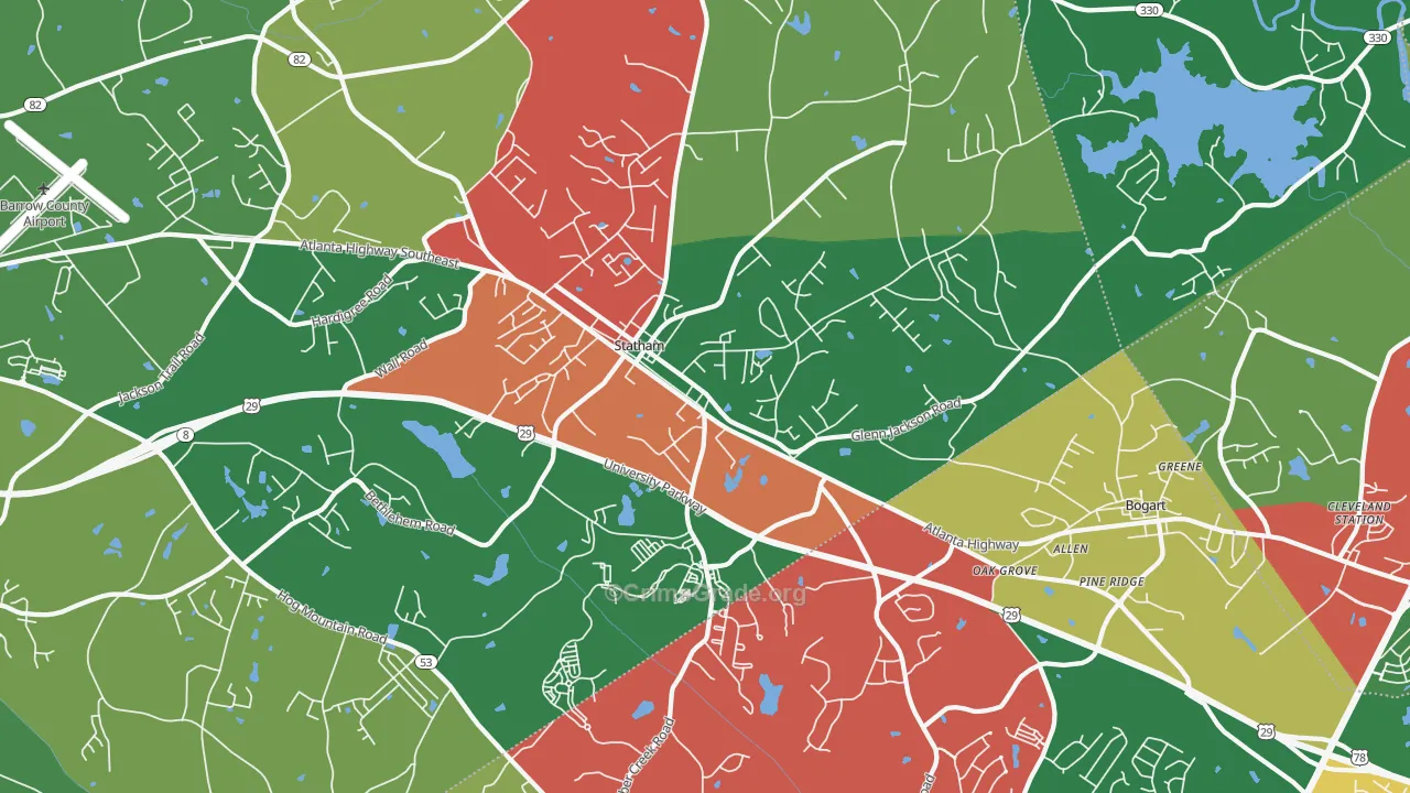 30666, GA Map of Theft Rates