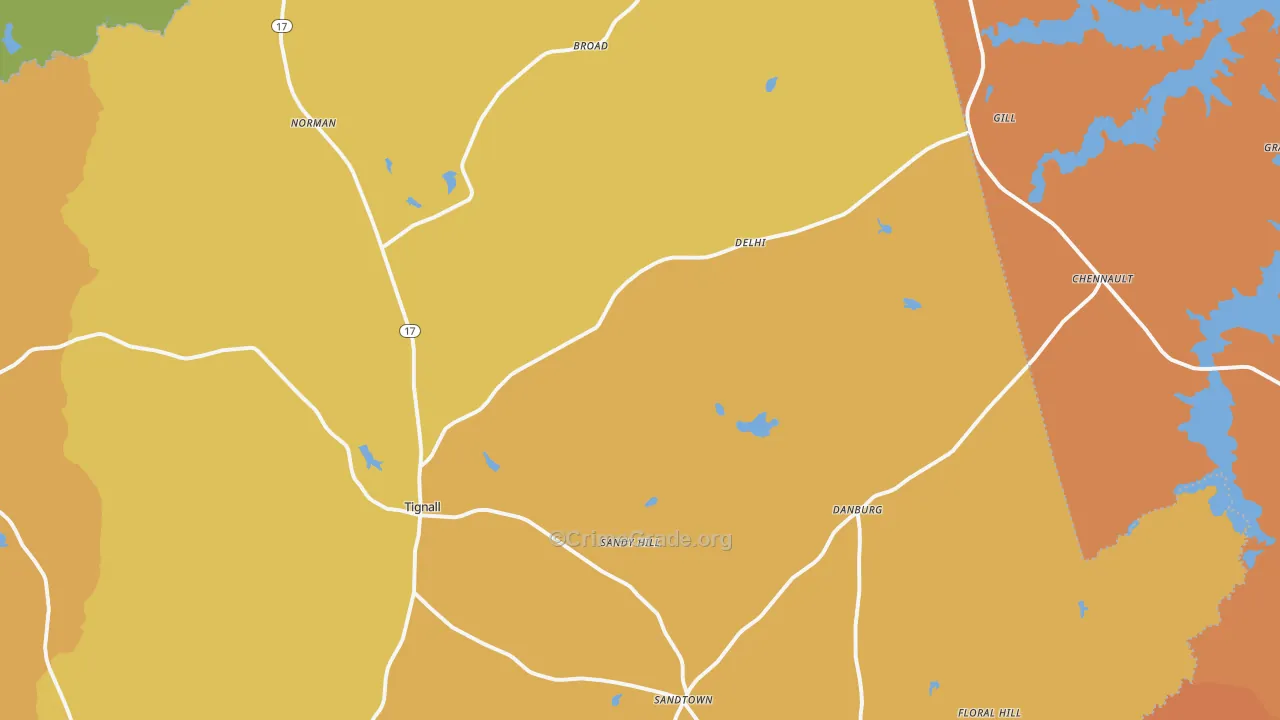 30668, GA Map of Theft Rates