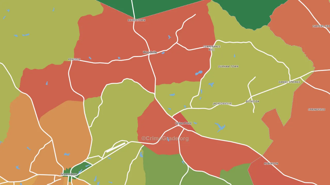 30669, GA Map of Theft Rates