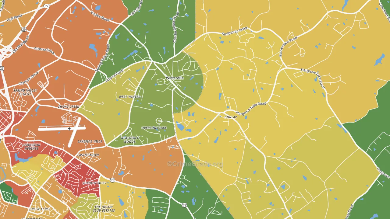30683, GA Map of Theft Rates