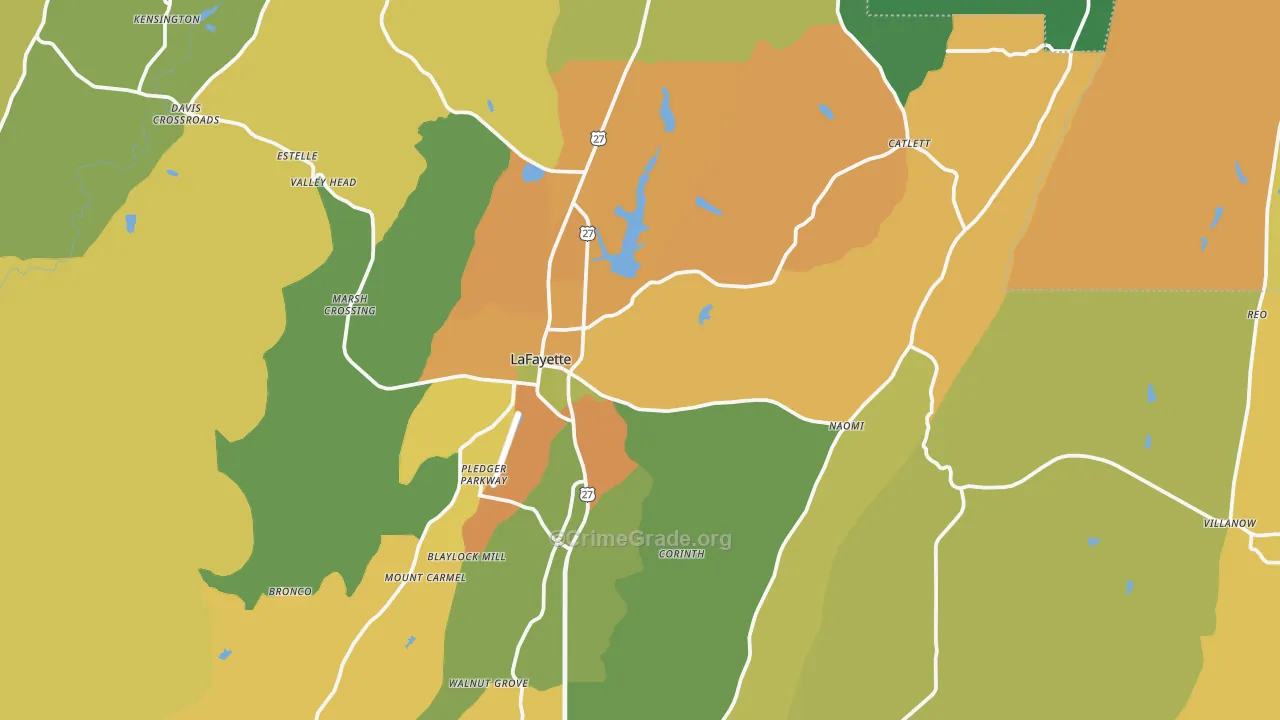 30728, GA Map of Theft Rates