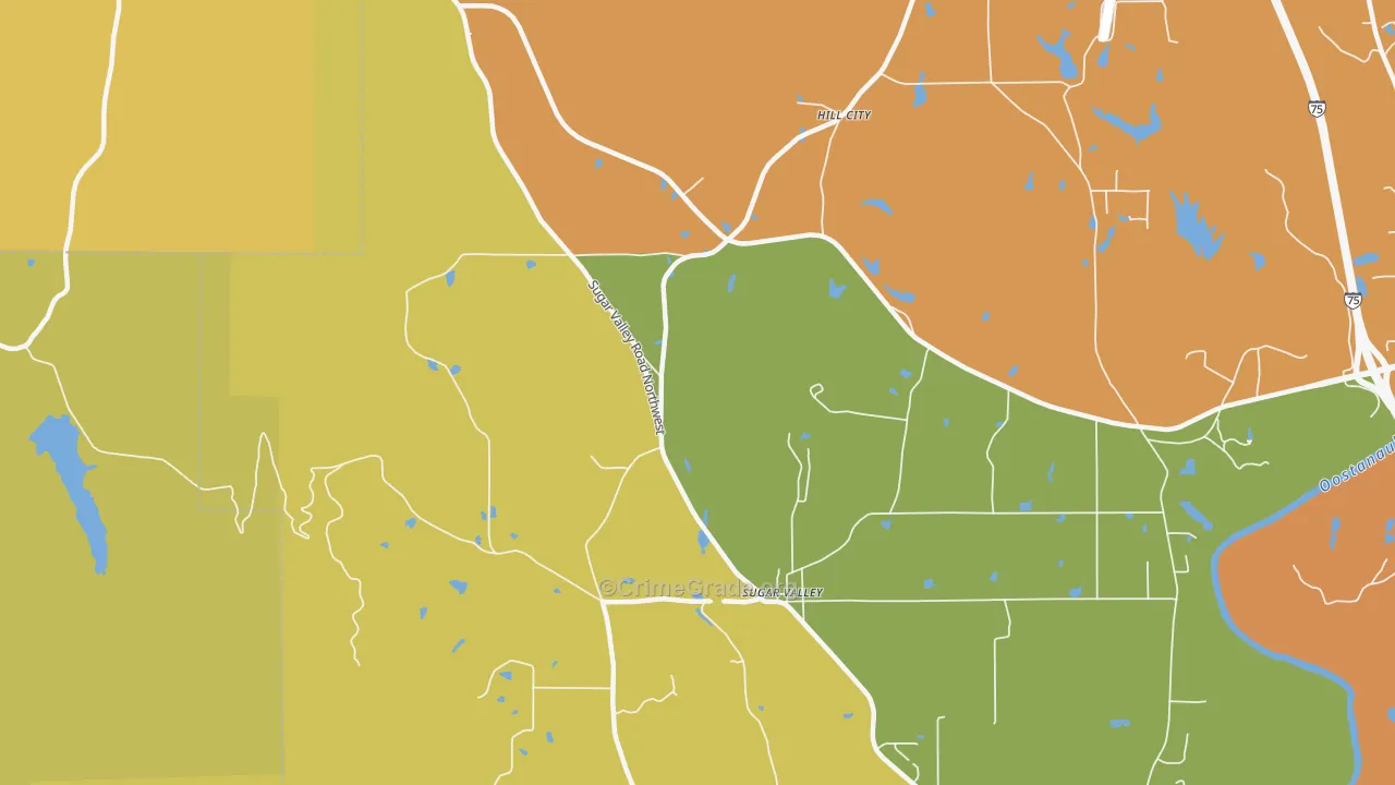 30746, GA Map of Theft Rates