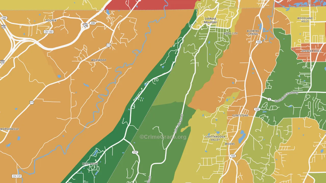 30750, GA Map of Theft Rates