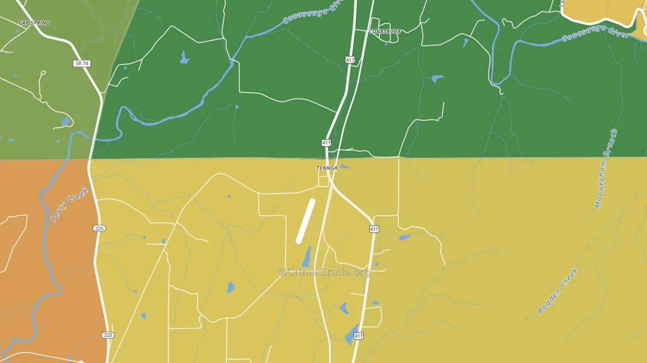 30751, GA Map of Theft Rates