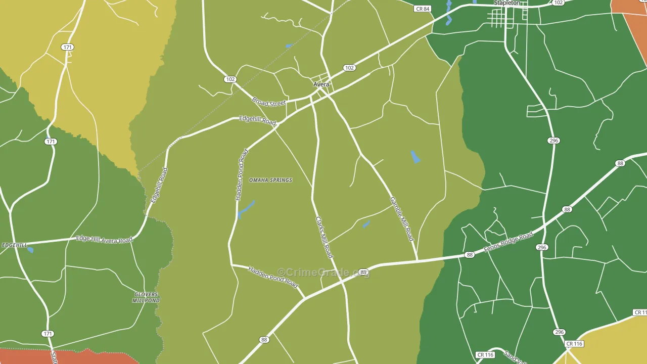 30803, GA Map of Theft Rates