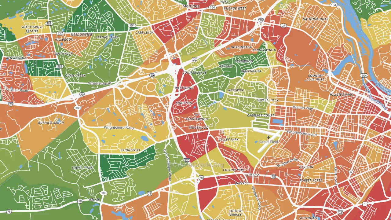30909, GA Map of Theft Rates