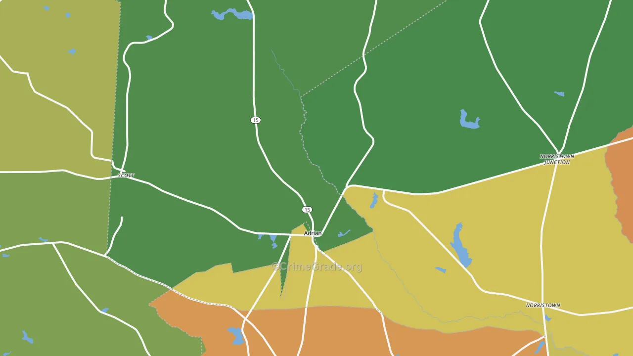 31002, GA Map of Theft Rates