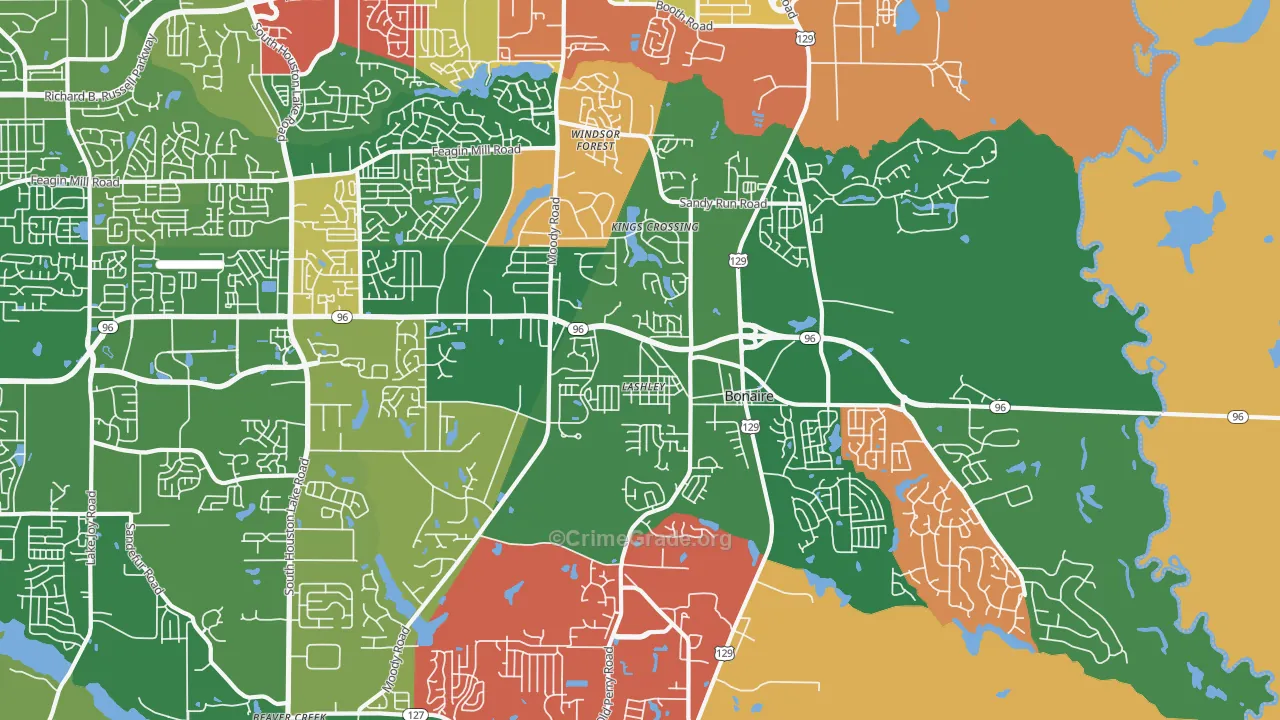 31005, GA Map of Theft Rates
