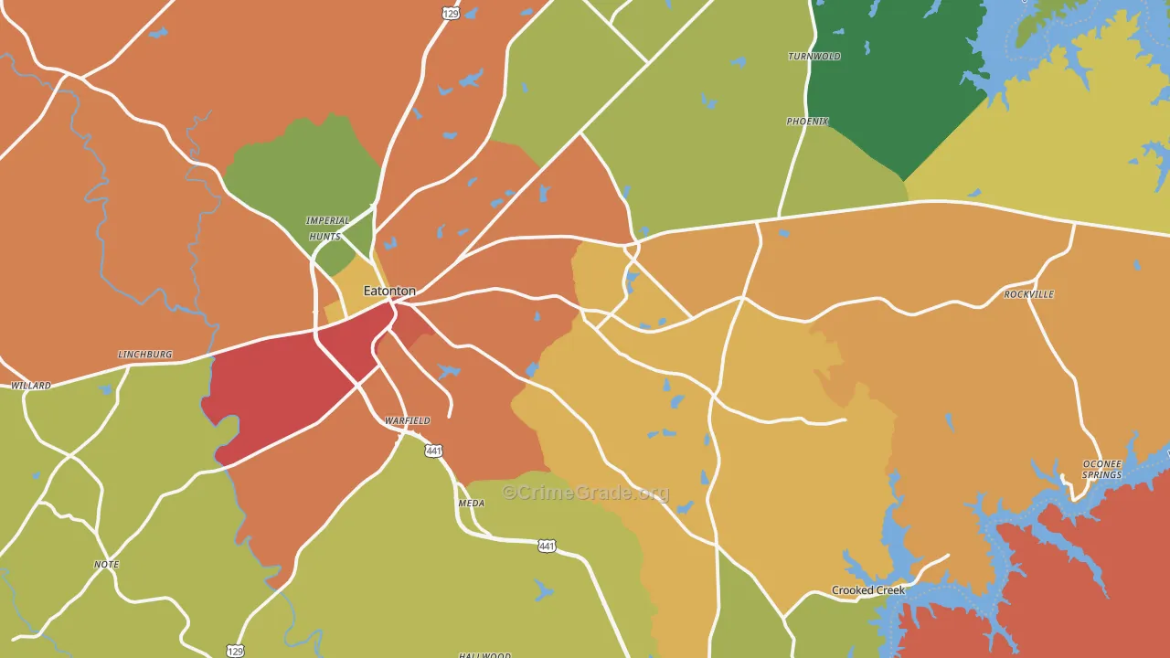 31024, GA Map of Theft Rates