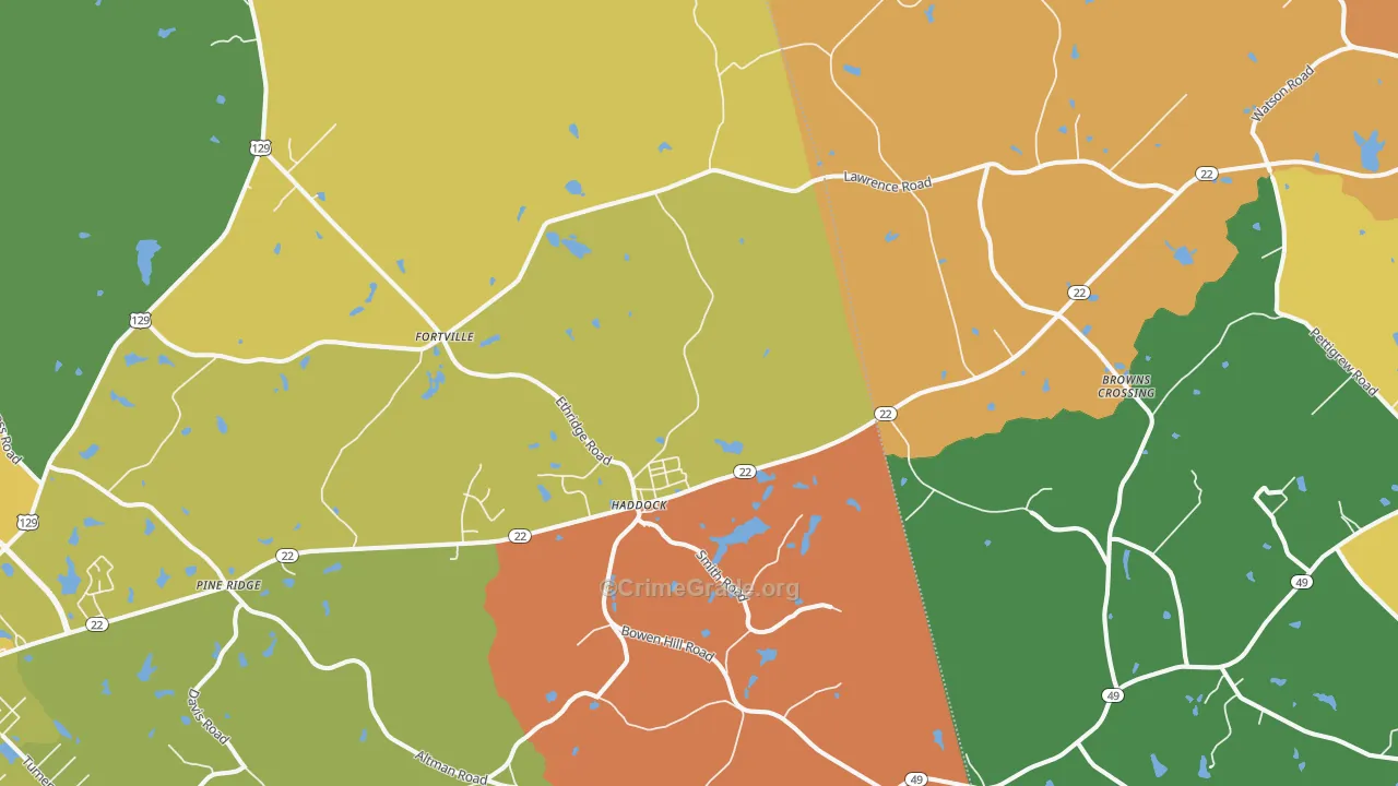 31033, GA Map of Theft Rates