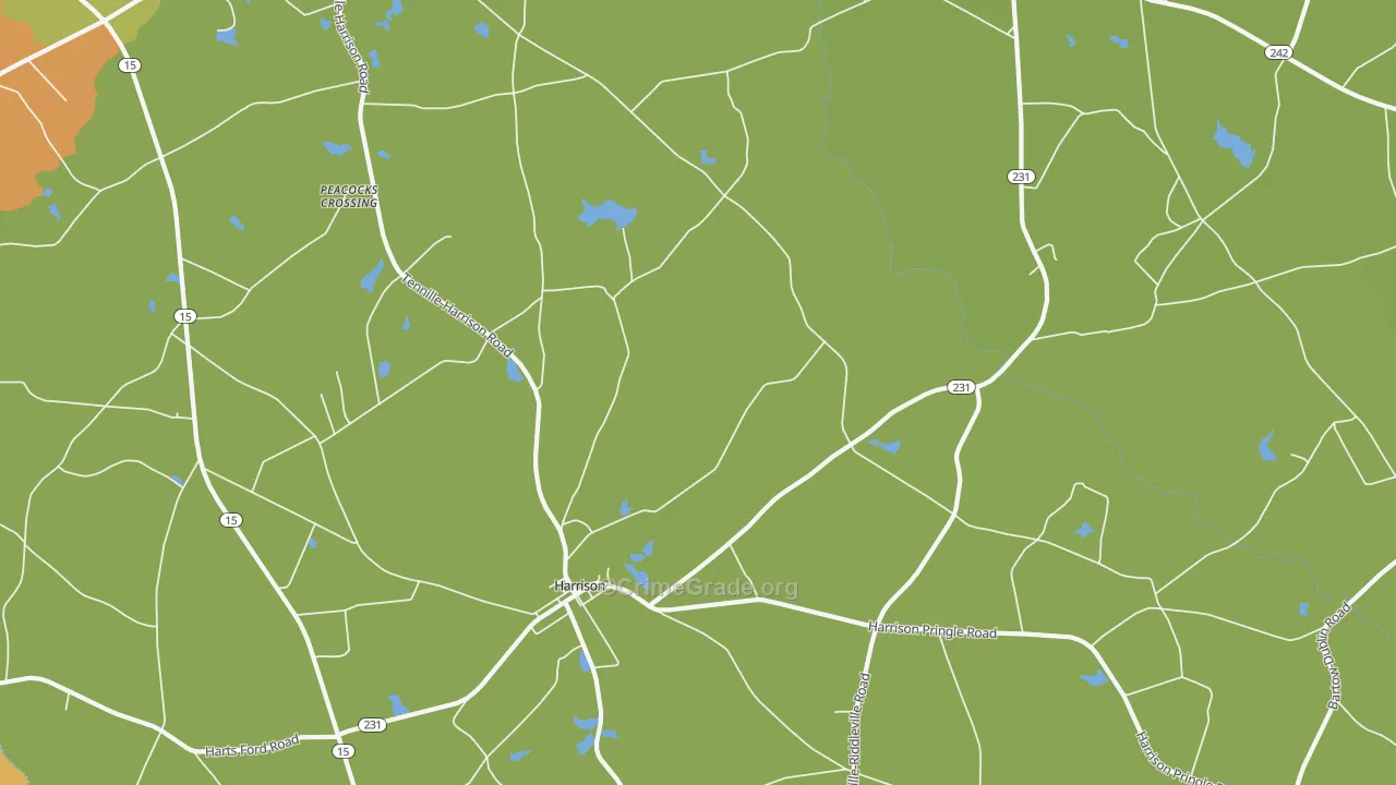 31035, GA Map of Theft Rates