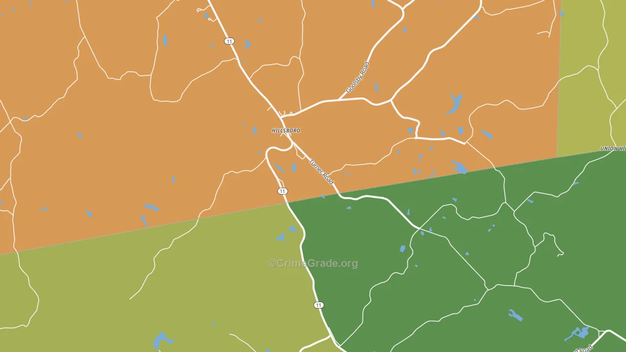 31038, GA Map of Theft Rates