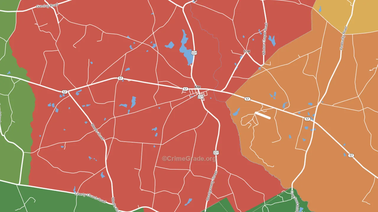 31049, GA Map of Theft Rates