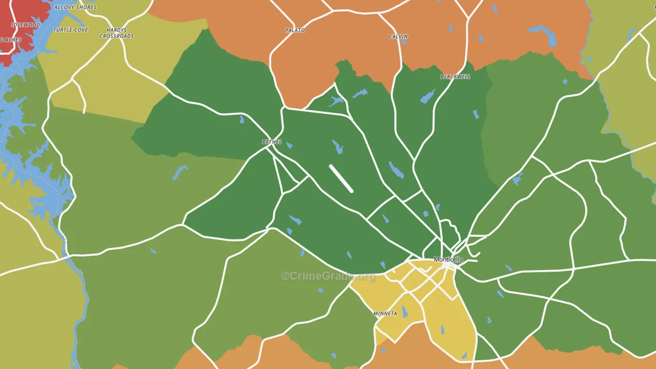 31064, GA Map of Theft Rates