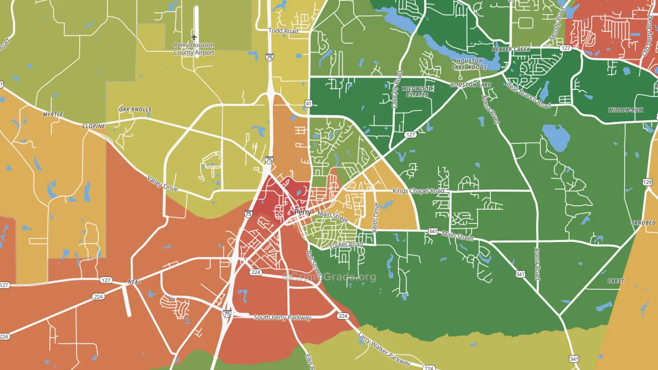 31069, GA Map of Theft Rates