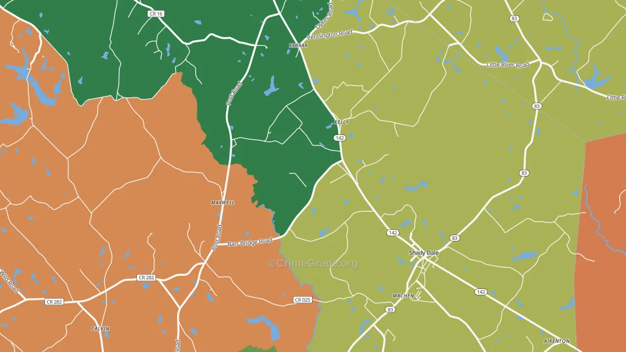 31085, GA Map of Theft Rates