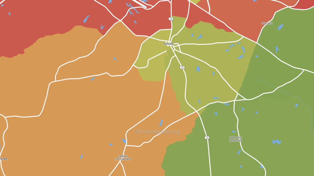 31089, GA Map of Theft Rates
