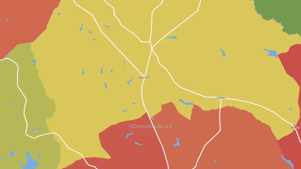 31094, GA Map of Theft Rates
