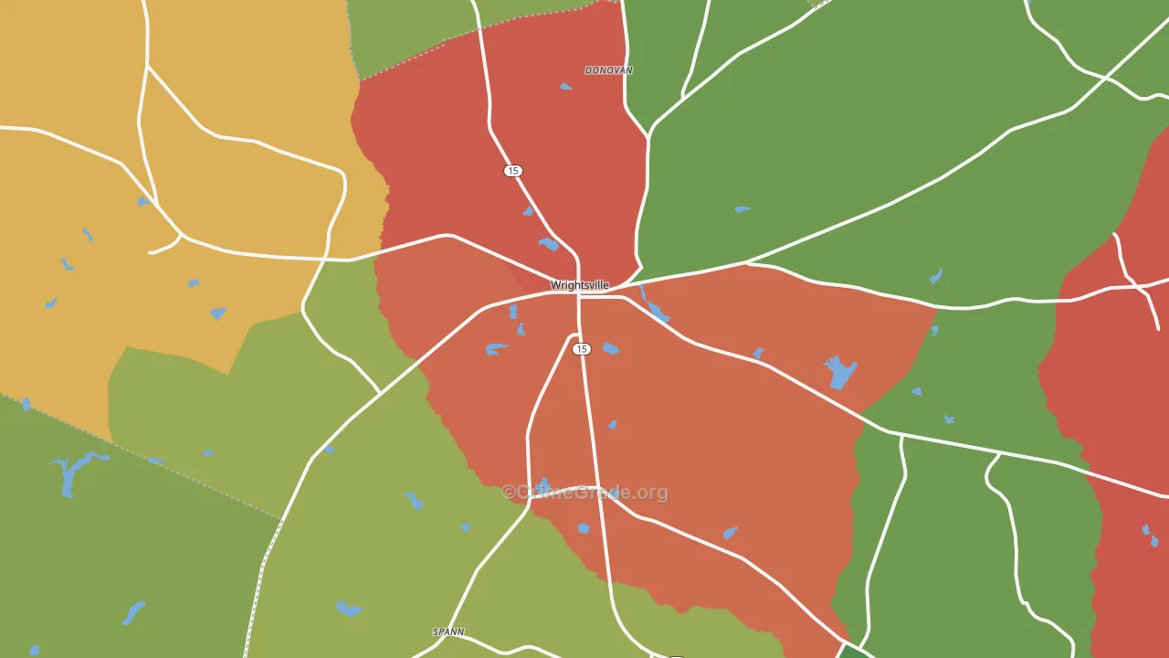 31096, GA Map of Theft Rates