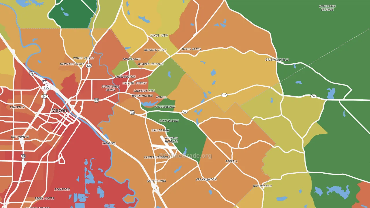 31217, GA Map of Theft Rates