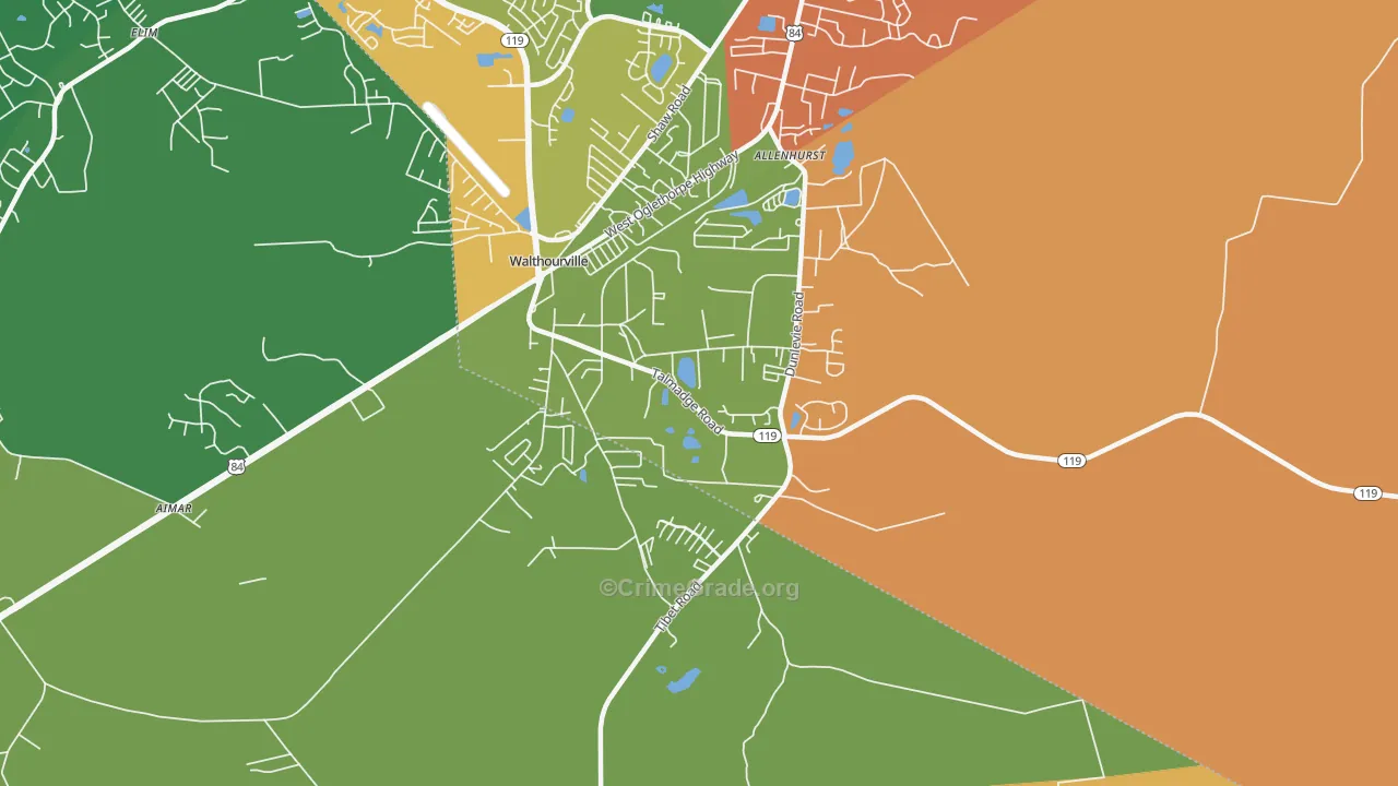 31301, GA Map of Theft Rates