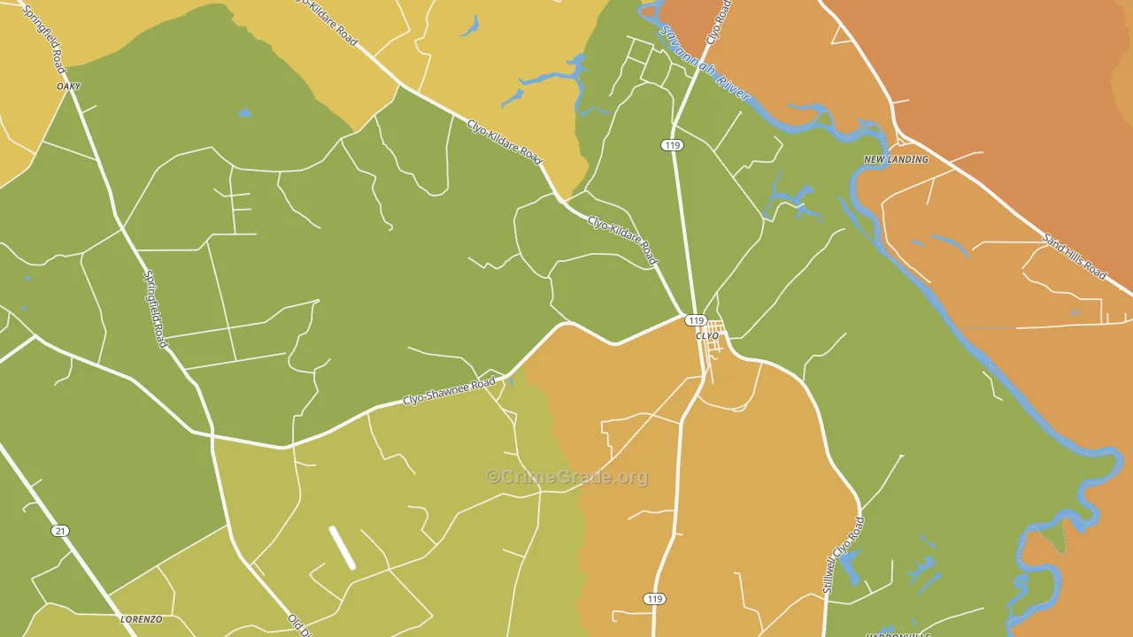 31303, GA Map of Theft Rates
