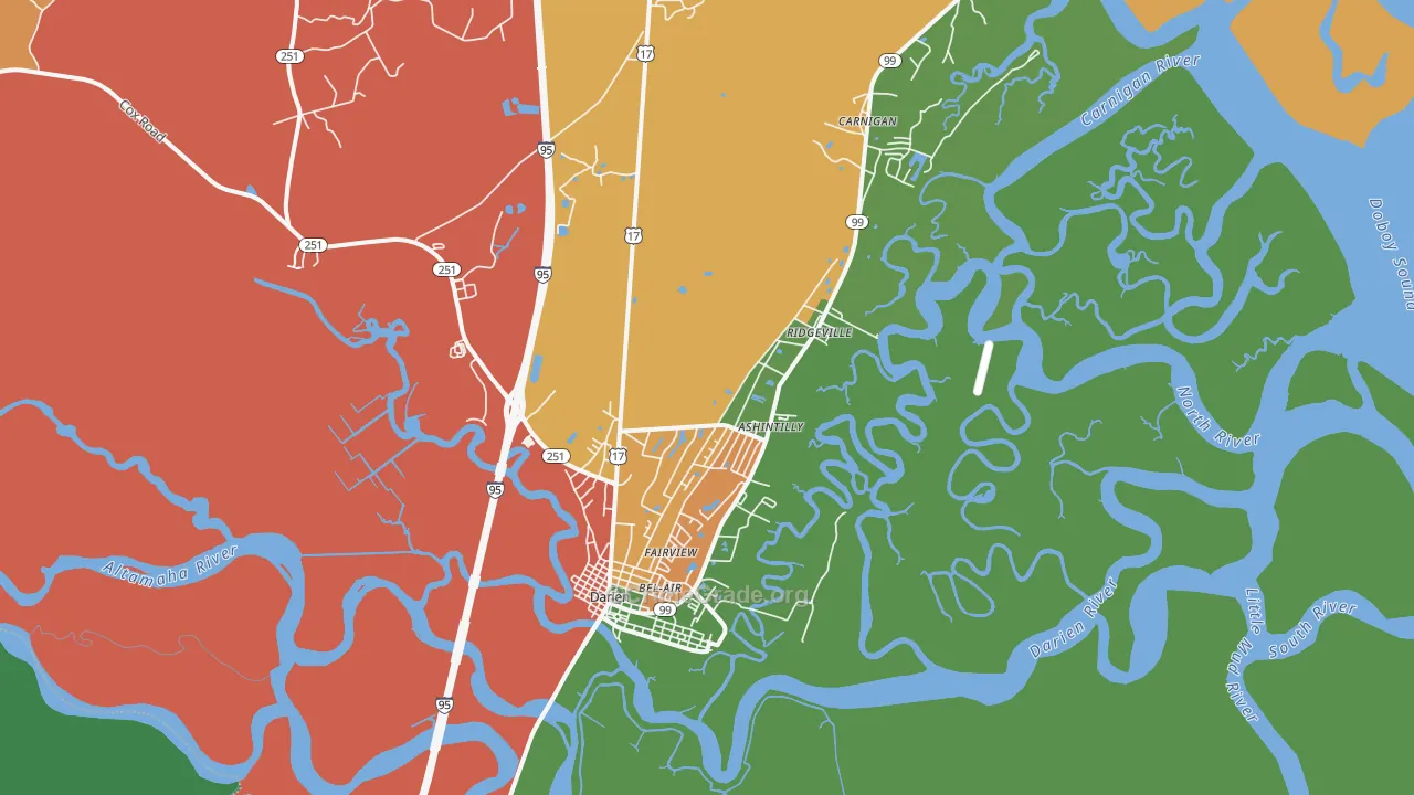 31305, GA Map of Theft Rates