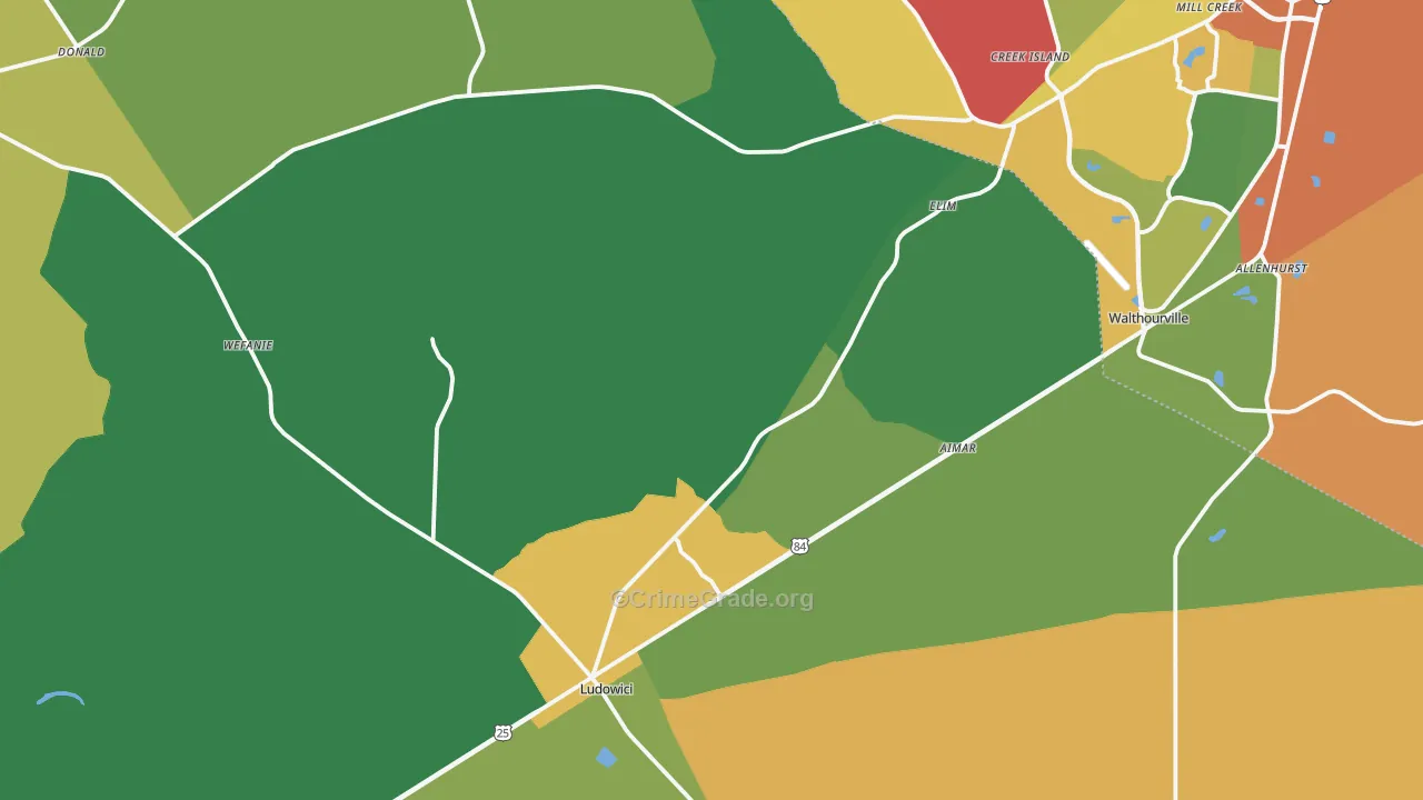 31316, GA Map of Theft Rates