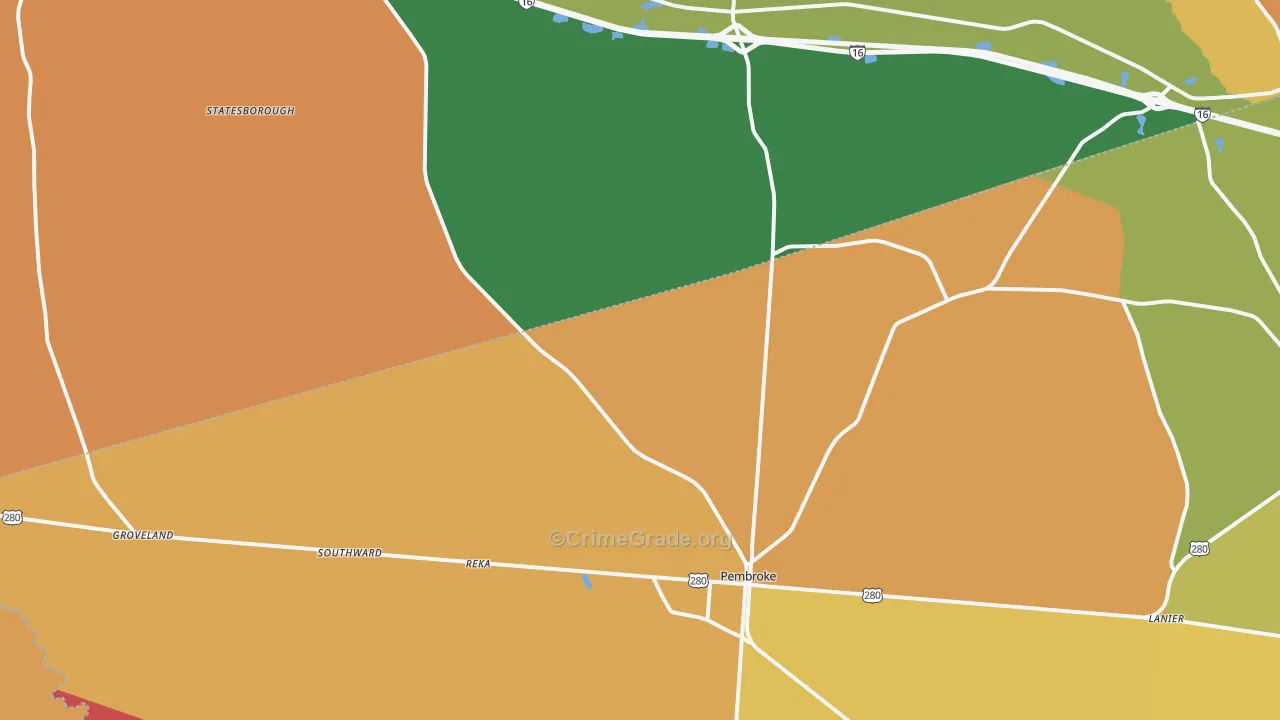 31321, GA Map of Theft Rates