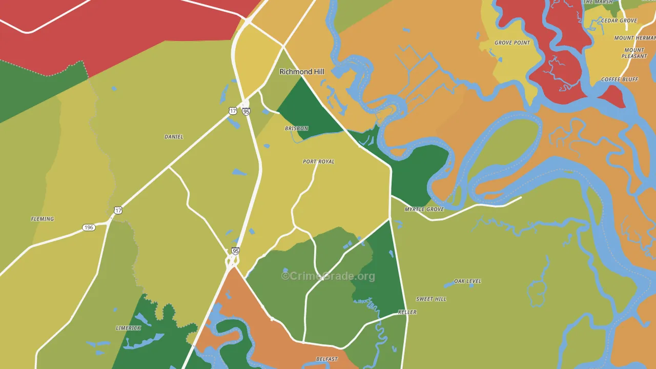 31324, GA Map of Theft Rates