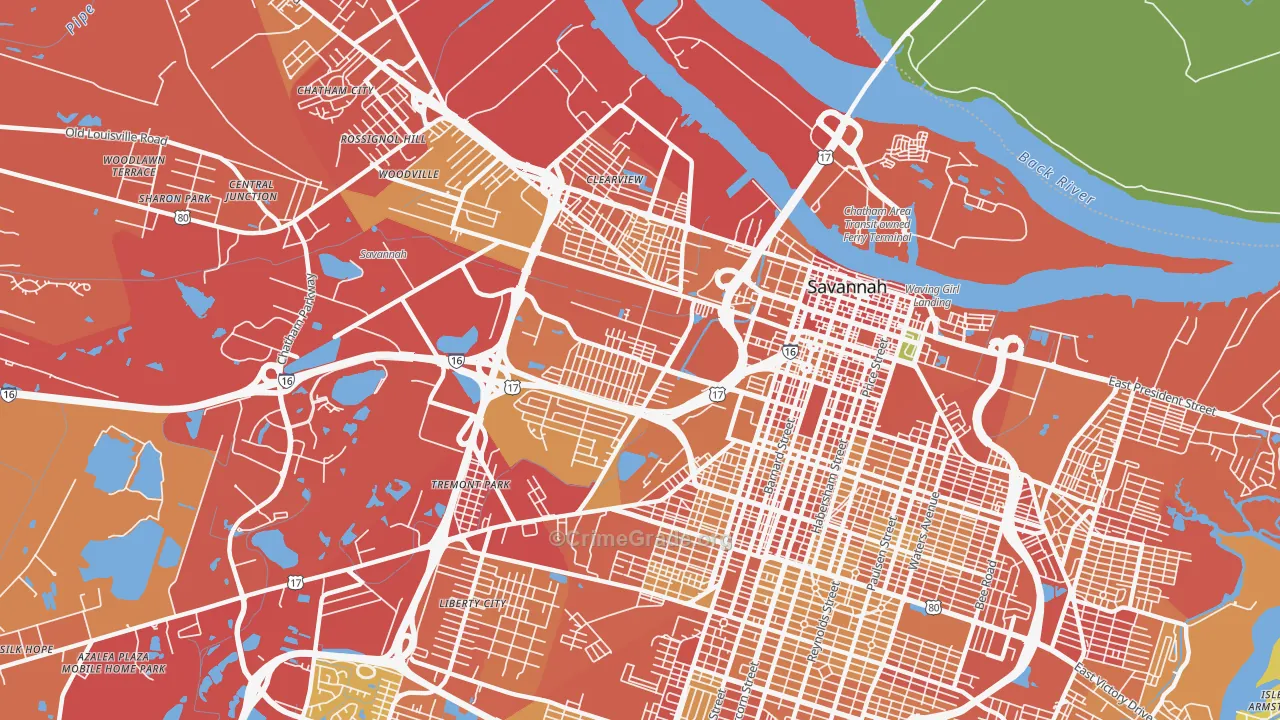 31415, GA Map of Theft Rates
