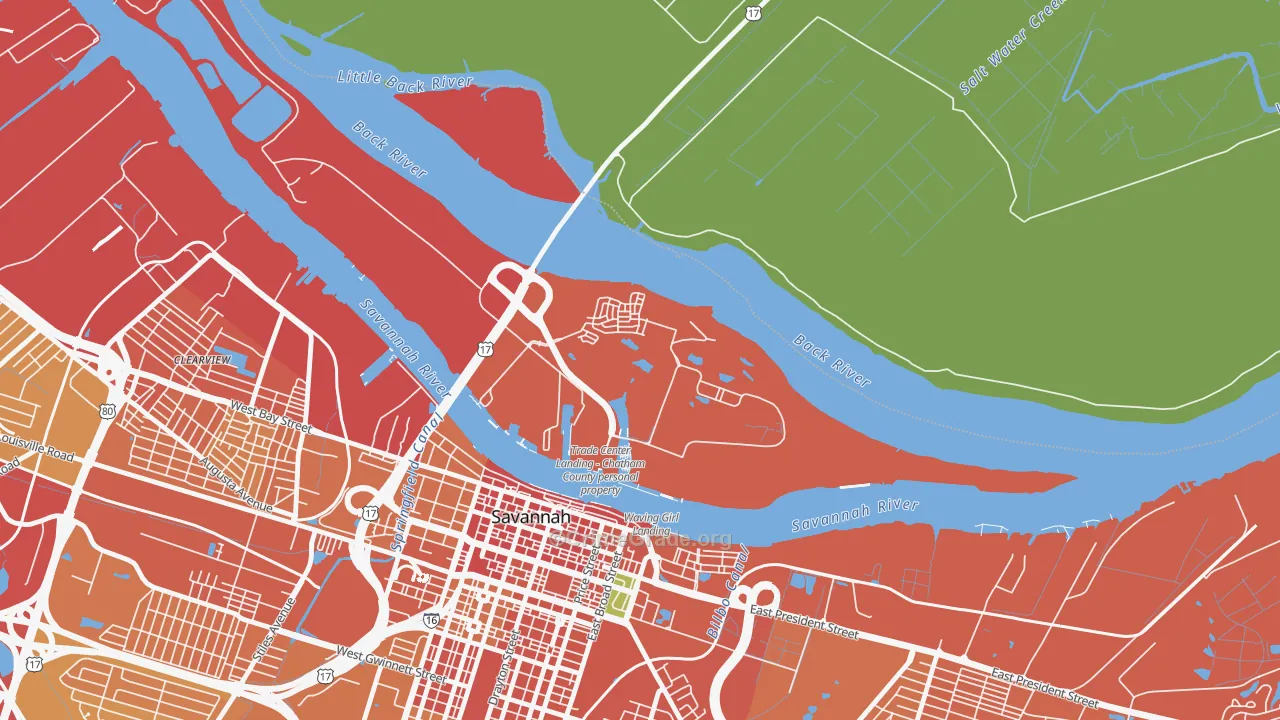 31421, GA Map of Theft Rates