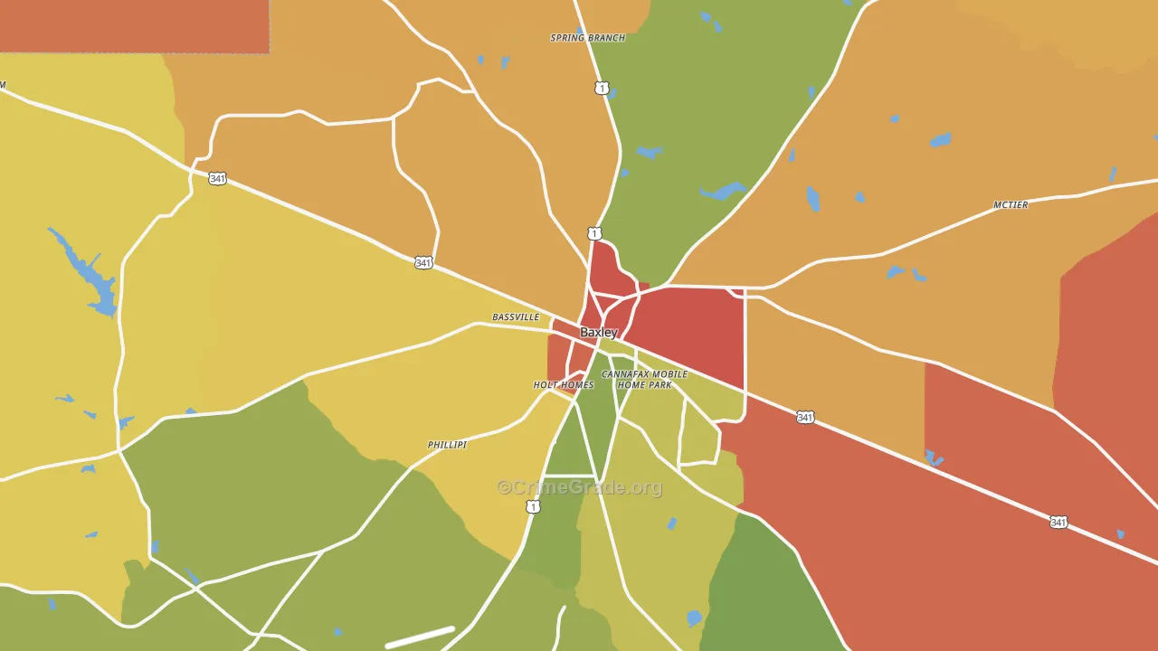 31513, GA Map of Theft Rates