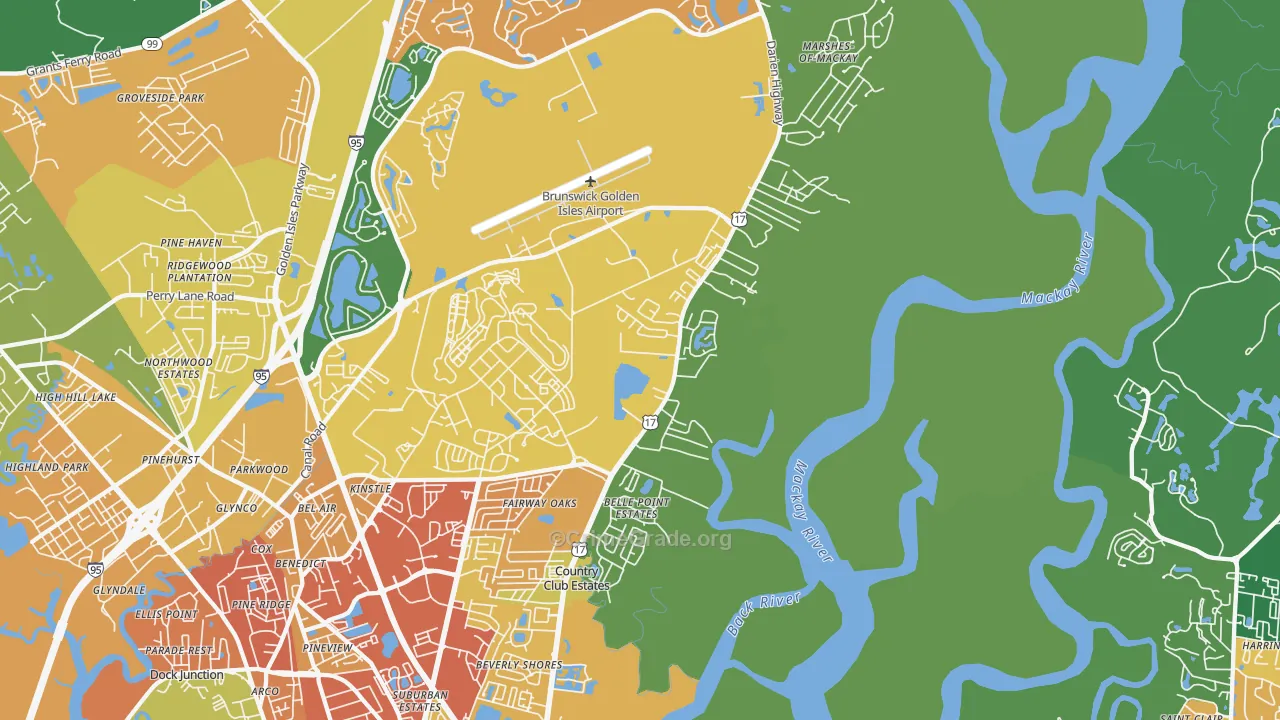 31524, GA Map of Theft Rates