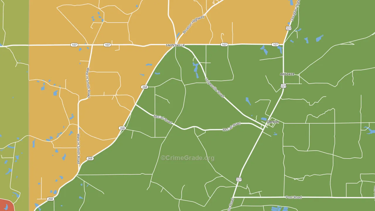 31532, GA Map of Theft Rates