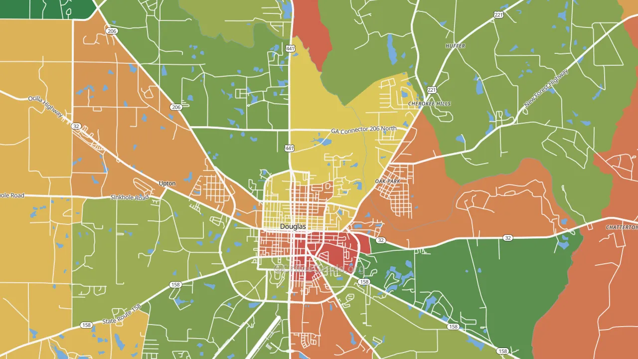 31533, GA Map of Theft Rates