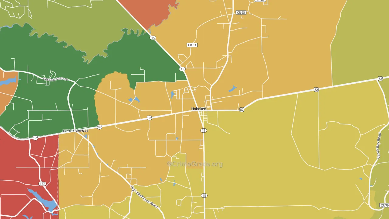 31542, GA Map of Theft Rates