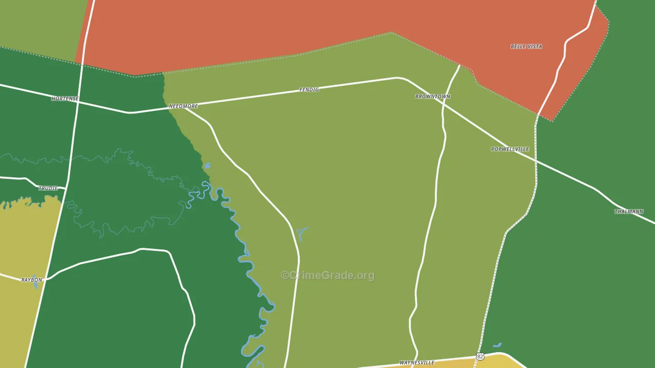 31543, GA Map of Theft Rates