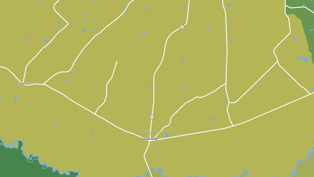 31544, GA Map of Theft Rates