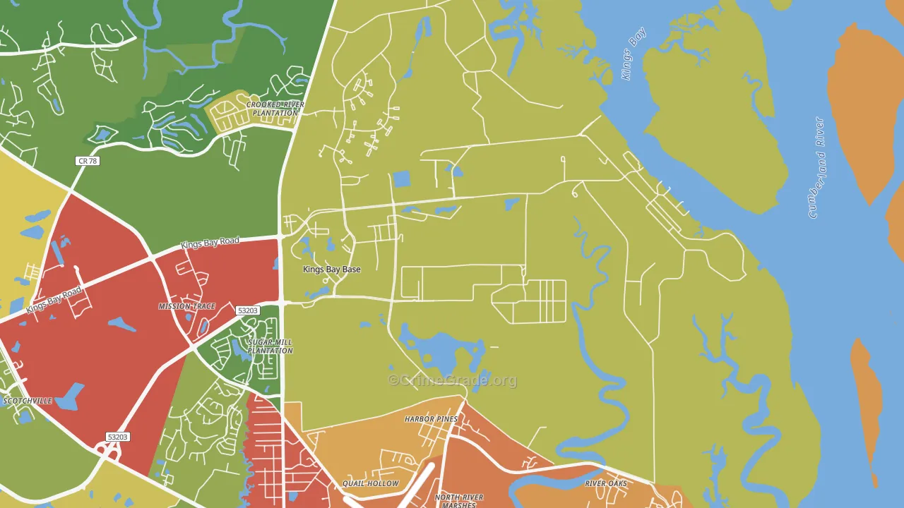 31547, GA Map of Theft Rates