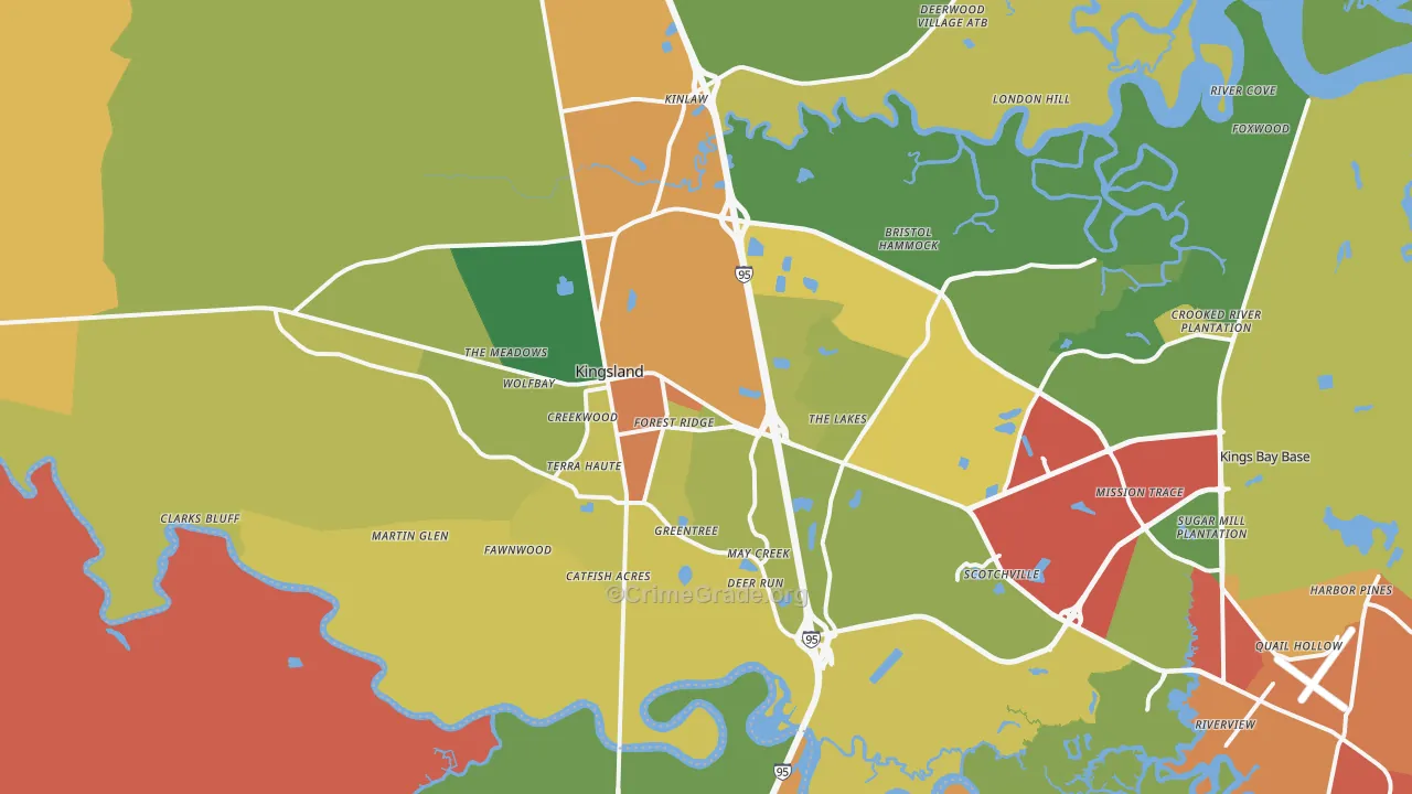 31548, GA Map of Theft Rates
